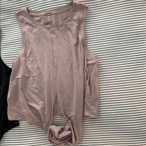 Lululemon Tie Crop Tank Tops